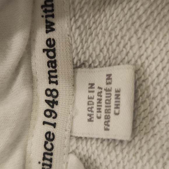 Oversized Cropped Puma White Hoodie with Drawstrings Size XL! - Picture 5 of 11